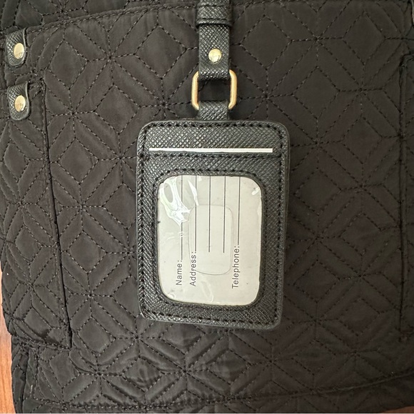 Adrienne Vittadini Quilted Black Backpack NWOT - Picture 7 of 8